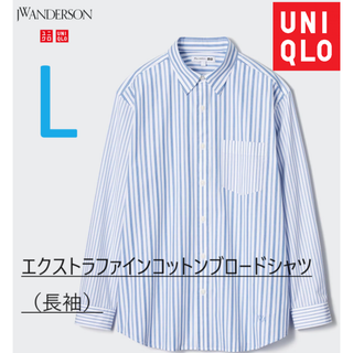 ユニクロ(UNIQLO)の【新品】ユニクロ JWアンダーソン L エクストラファインコットンブロードシャツ(シャツ)