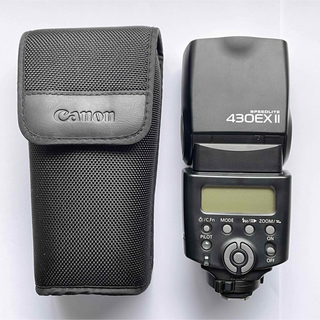キヤノン(Canon)の430EX II スピードライト【付属スタンドは未使用】ディフューザー付き(ストロボ/照明)