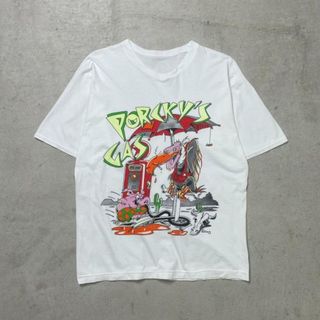 PORCKY'S GAS ガソリンスタンド アート Tシャツ 企業 メンズM相当(Tシャツ/カットソー(半袖/袖なし))