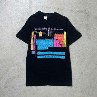 90年代 USA製 ”Periodic Table of the Elements” 周期表 プリント Tシャツ メンズS(Tシャツ/カットソー(半袖/袖なし))