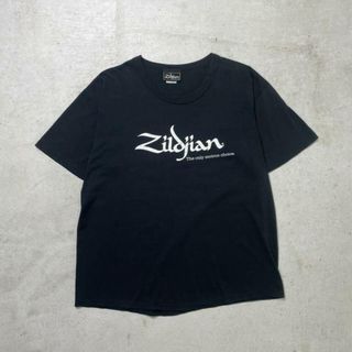 80年代〜90年代 USA製 ZILDJIAN ジルジャン 両面プリントTシャツ 楽器 シンバルブランド メンズL(Tシャツ/カットソー(半袖/袖なし))