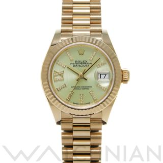 ロレックス(ROLEX)の中古 ロレックス ROLEX 279178G リンデングリーンタペストリー /ダイヤモンド レディース 腕時計(腕時計)