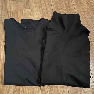 ユニクロ(UNIQLO)のUNIQLO 長袖カットソー 2枚セット(Tシャツ/カットソー(七分/長袖))