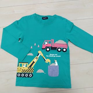 クレードスコープ(kladskap)の極美品 クレードスコープ 工事 プリント ロンＴ 120(Tシャツ/カットソー)