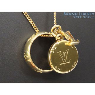 ルイヴィトン(LOUIS VUITTON)のルイヴィトンリングネックレス モノグラムネックレスペンダントゴールドメ(ネックレス)