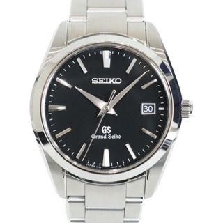 グランドセイコー(Grand Seiko)の【ギャラ有】Grand Seiko　グランドセイコー　SBGX061/9F62-0AB0　クォーツ　デイト　SS　ブラック　メンズ　ギフト　プレゼント包装可　ウォッチ　腕時計【中古】松前R56号店(腕時計(アナログ))