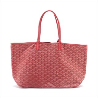 ゴヤール(GOYARD)のゴヤール  PVC×レザー  レッド レディース トートバッグ(トートバッグ)