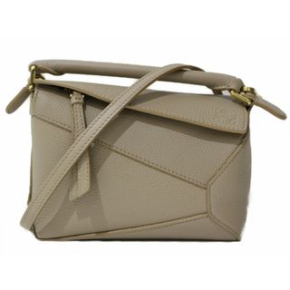 ロエベ(LOEWE)の【☆未使用品☆】【布袋あり】LOEWE　ロエベ　ミニパズルバッグ　A540P88X16　ハンドバッグ　ショルダーバッグ　ソフトグレインカーフ　サンド　グレージュ　レディース　ギフト　プレゼント包装可【中古】松前R56号店(メッセンジャーバッグ)