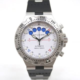 ブルガリ(BVLGARI)のブルガリ 腕時計 ディアゴノ　スクーバ SD40SRE 自動巻き ホワイト文字盤 メンズ BVLGARI IT320961 中古(腕時計(アナログ))