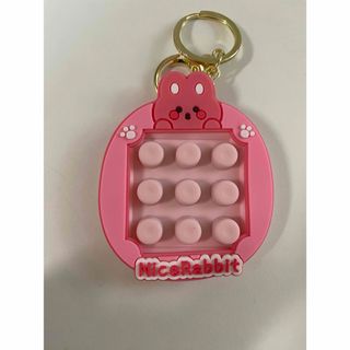 プッシュポップ うさぎ ピンク 無限プチプチ キーホルダー ストレス解消(その他)