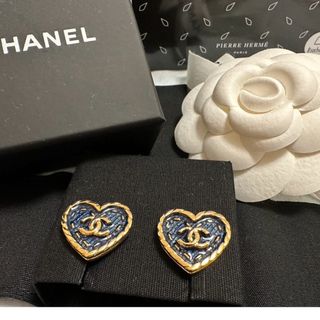 CHANEL - シャネル　24P大人気デニムハートピアス