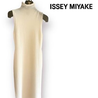 ISSEY MIYAKE - ISSEY MIYAKE Long sleeveless knit dress