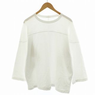 コモリ(COMOLI)のCOMOLI 23AW フットボールTシャツ カットソー 長袖 2 M 白(Tシャツ/カットソー(七分/長袖))