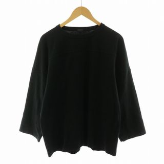 COMOLI 23AW フットボールTシャツ カットソー 長袖 2 M 黒