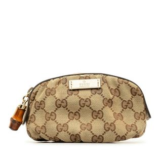 グッチ(Gucci)のグッチ GGキャンバス バンブー ポーチ 246174 キャンバス レディース GUCCI 【1-0152085】(ポーチ)