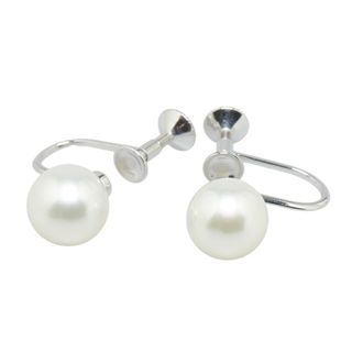 MIKIMOTO - K18WG ホワイトゴールド イヤリング アコヤパール 7.7mm 【1-0152288】