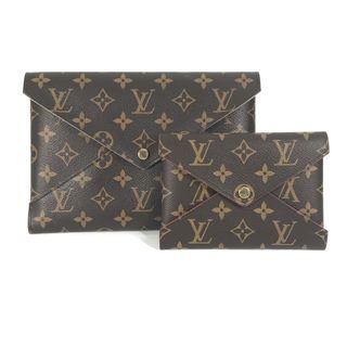 ルイヴィトン(LOUIS VUITTON)のルイヴィトン LOUIS VUITTON ポシェットキリガミ M62034 モノグラム 大中のみ ポーチ カバン クラッチバッグ モノグラムキャンバス ブラウン 美品(クラッチバッグ)