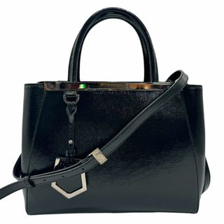 フェンディ(FENDI)のフェンディ FENDI ハンドバッグ ショルダーバッグ トゥージュール パテントレザー ブラック シルバー レディース 送料無料【中古】 z1167(ハンドバッグ)