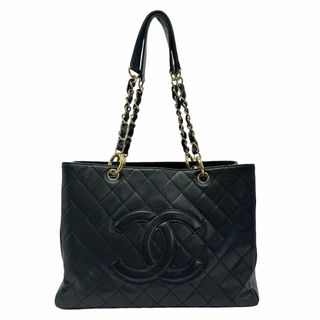 シャネル(CHANEL)のシャネル CHANEL ショルダーバッグ トートバッグ マトラッセ GST キャビアスキンレザー ブラック ゴールド レディース 送料無料【中古】 z1173(ショルダーバッグ)