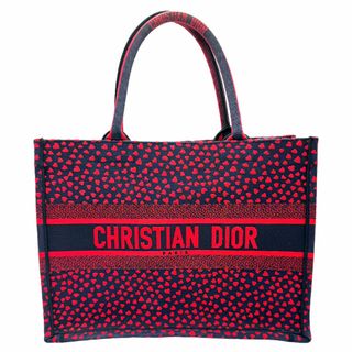 クリスチャンディオール(Christian Dior)のクリスチャンディオール Christian Dior ハンドバッグ ブックトート キャンバス ネイビー/レッド レディース 送料無料【中古】 z1174(ハンドバッグ)