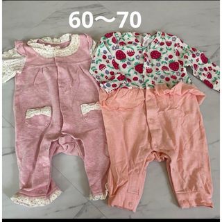 60〜70 ロンパース　まとめ売り(ロンパース)