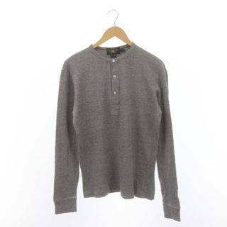 ダブルアールエル(RRL)のRRL ヘンリーネック 長袖 サーマルカットソー Tシャツ 長袖 S グレー(Tシャツ/カットソー(七分/長袖))