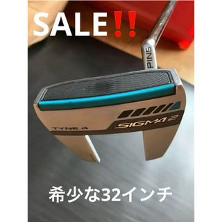 ピン(PING)の最終SALE‼️¥13500  ping パター　タイン4 32inch(クラブ)