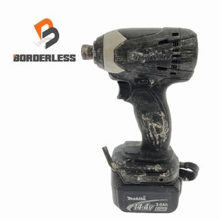 マキタ(Makita)の☆中古品☆makita マキタ 14.4V 充電式インパクトドライバー TD134DX2 バッテリー(14.4V 3.0Ah)付き コードレス 90741(工具)