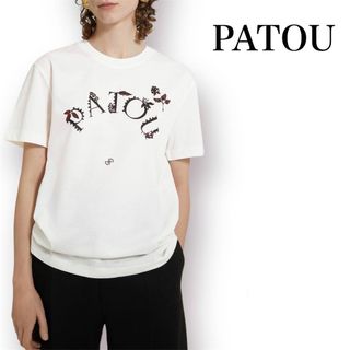 【極美品】現行品 PATOU オーガニックコットン フローラルTシャツ ホワイト