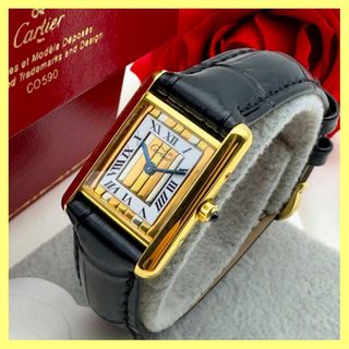 カルティエ(Cartier)の貴重 カルティエ マストタンクSM クォーツ  腕時計 C102(腕時計)