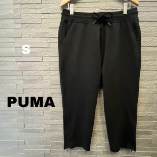 プーマ(PUMA)のPUMA プーマ　スエット　七分丈　クロップド　ハーフパンツ スウェット  黒(ウォーキング)