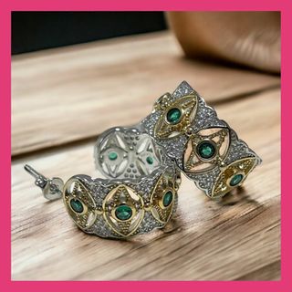 051b6シルバーピアス指輪ヴィンテージアクセサリー　韓国　春　ジュエリー(ピアス)