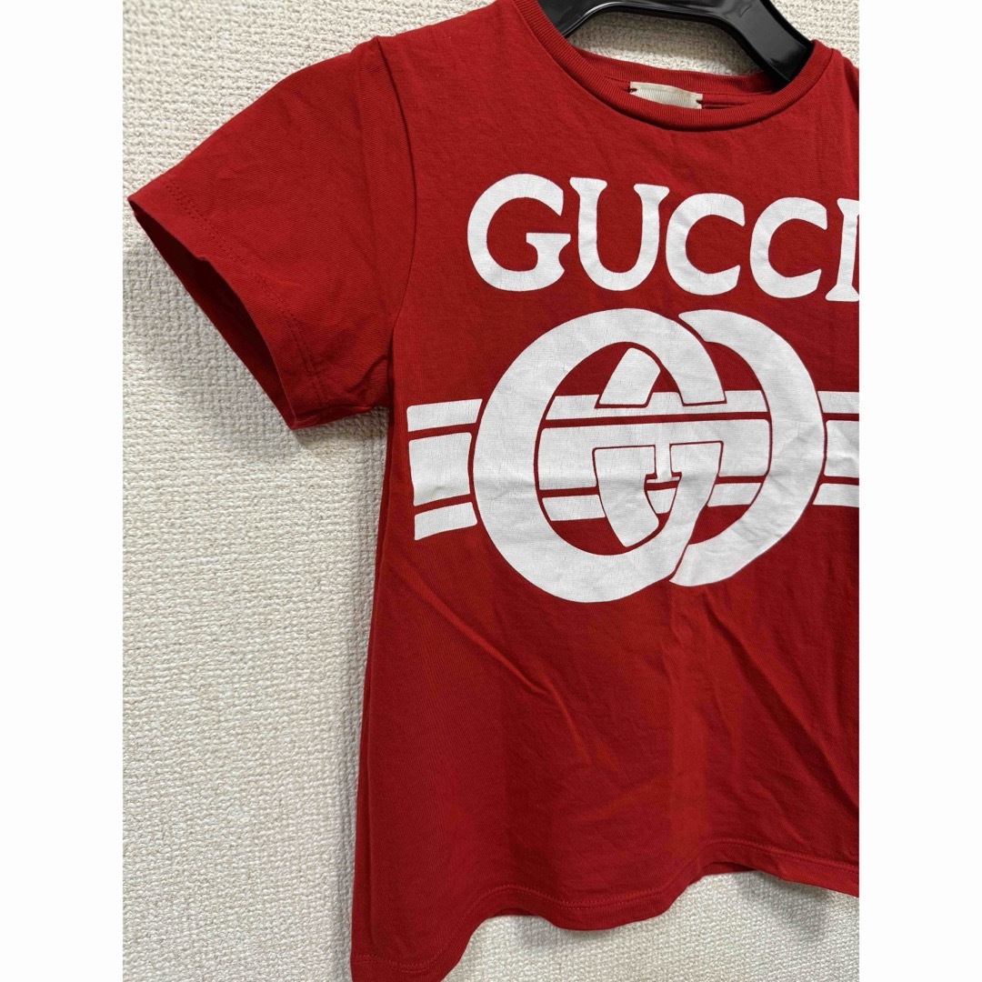 Gucci(グッチ)のGUCCI グッチ イタリア製 キッズ ロゴTシャツ 6 キッズ/ベビー/マタニティのキッズ服女の子用(90cm~)(Tシャツ/カットソー)の商品写真