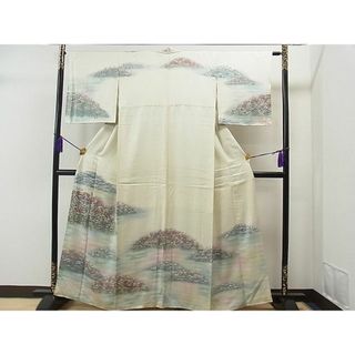 平和屋1■訪問着　霞草花文　暈し染め　逸品　CAAB2564yc(着物)