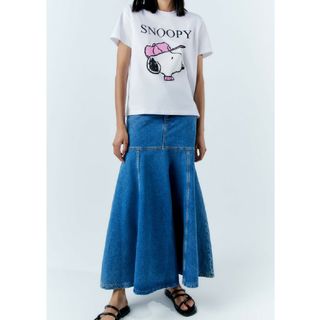 ザラ(ZARA)の新品 ZARA ザラ レディース Tシャツ SNOOPY スヌーピー Tシャツ(Tシャツ(半袖/袖なし))