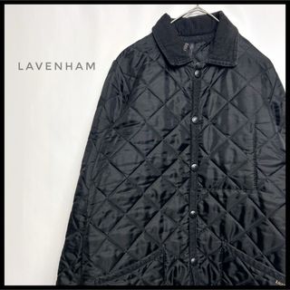 ラベンハム(LAVENHAM)のLAVENHAM ラベンハム　キルティングジャケットブルゾン　黒　ミリタリー(ブルゾン)