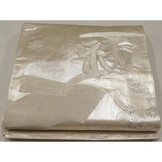 平和屋1◎六通柄袋帯　菊桐絹寿文　本銀二重箔　逸品　CAAB7036ca(帯)