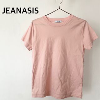 ジーナシス(JEANASIS)のジーナシス　ピンク　半袖　Tシャツ　カットソー　トップス　綿　フリーサイズ(Tシャツ(半袖/袖なし))