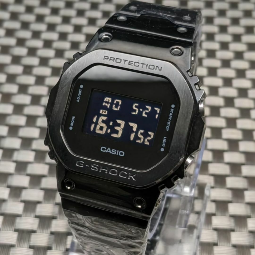 G-SHOCK カスタム用 メタルベルト ブラック GM-5600用の通販 by G-SHOCK カスタム用 メタルベルト ブラック GM-5600用の通販 by