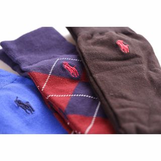 POLO RALPH LAUREN - POLOポロラルフローレン【3足セット／メンズ】おしゃれなソックス【新品です】