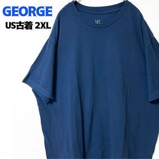 US古着 GEORGE 半袖 Tシャツ 無地 プレーン シンプル ゆるだぼ(Tシャツ/カットソー(半袖/袖なし))