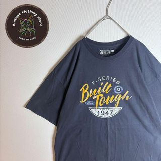 ヴィンテージ(VINTAGE)の【Tシャツ オーバーサイズ ゆるダボ 古着 紺】(Tシャツ/カットソー(半袖/袖なし))