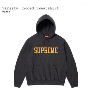 シュプリーム(Supreme)のSupreme Varsity Hooded Sweatshirt 黒 L(パーカー)