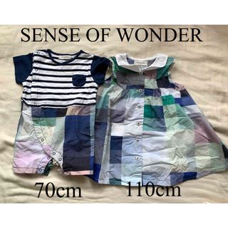 sense of wonder - センスオブワンダー リンクコーデ 70cm 110cm ロンパース チュニック