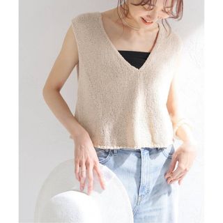 イエナ(IENA)のZULU&ZEPHYR COTTON BLEND KNIT トップ(ベスト/ジレ)