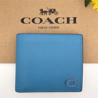 COACH - COACH 財布 ★大人気★ クロスグレインレザー コインウォレットプール 新品