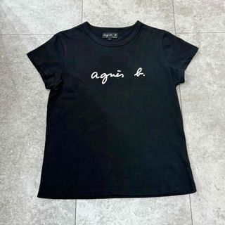 【 美品 】 アニエスベー agnesb. 黒 半袖 Tシャツ レディース S