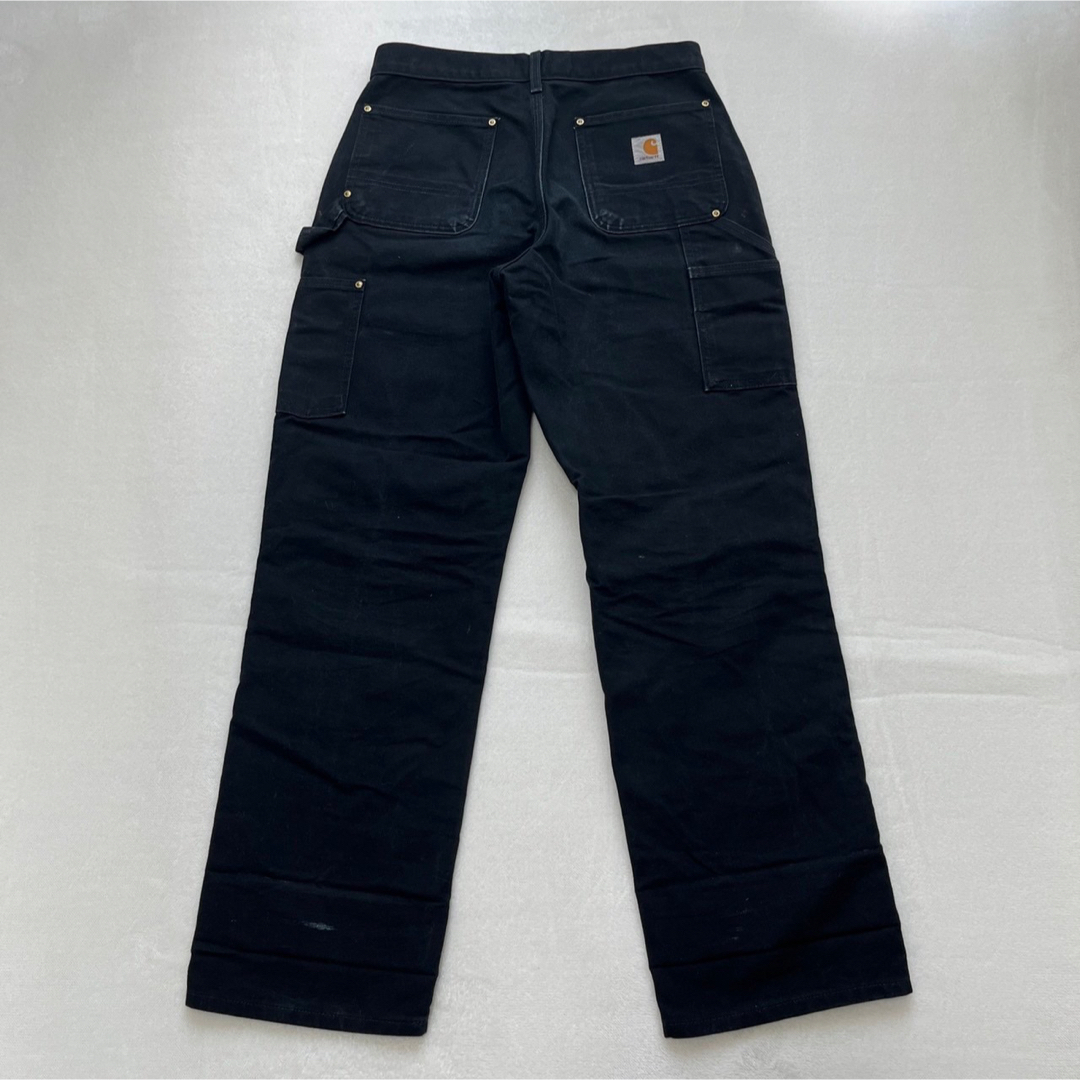 【神サイズ】USA製 Carhartt ダブルニー ペンキ飛び ブラック 【神サイズ】USA製 Carhartt ダブルニー ペンキ飛び ブラック