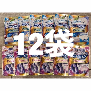 モリナガセイカ(森永製菓)の森永製菓 ハイチュウプレミアム ヨーグルト×6 巨峰 ×6(菓子/デザート)