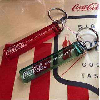 Coca-Cola コカ・コーラ ミニホテルキーリング(グリーン) キーホルダー(キーホルダー)